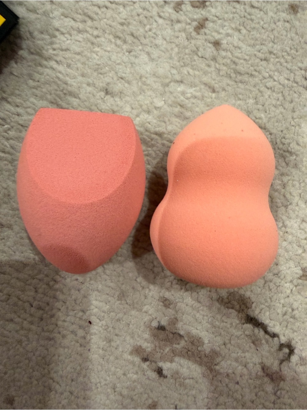 Macy's Peach-Colored Makeup Sponge Pair